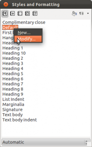 LibreOffice Styles
