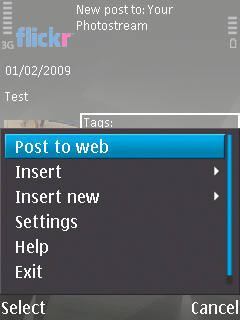 Post to web