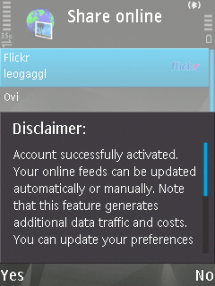 Accept conditions